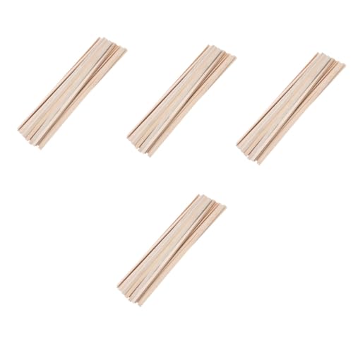 COHEALI 4 Sätze Chip Material Stäbchen Zum Basteln Stäbchen Zum Basteln Stäbchenherstellung Stäbchen DIY Basteln Basteln Dekore Bastelzubehör Beige 50 Stück * 4 von COHEALI