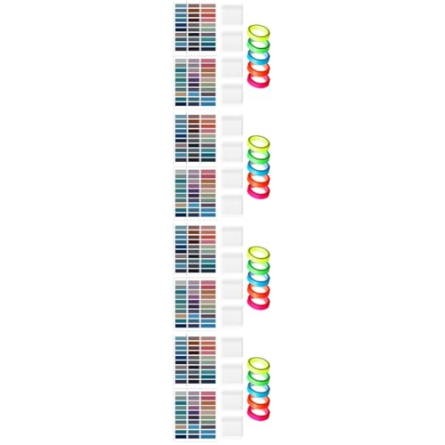 COHEALI 4 Sätze Transparenter fluoreszierender Aufkleber Karteikarten ablegen Registerkarten für Seitenmarkierungen klebeband kompakte Buchregisterkarten Angebot markieren das Haustier von COHEALI