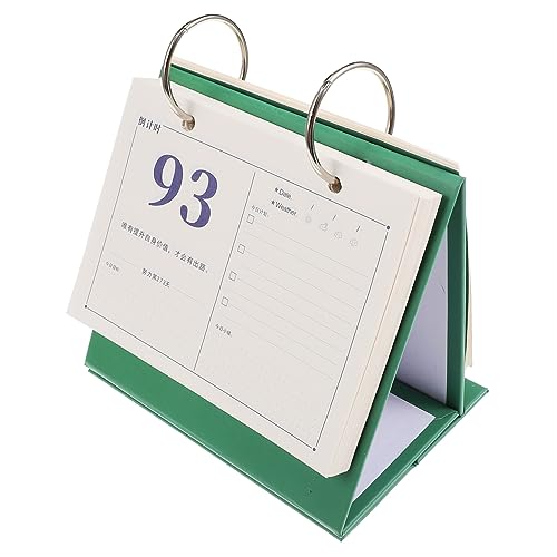 COHEALI 4 Stück 2023 100-Tage-Countdown Schreibtischkalender coundtdown schulkalender calendar Bürokalender Staffelei Tagesplaner Standkalender runder Bindekalender Desktop- Papier von COHEALI