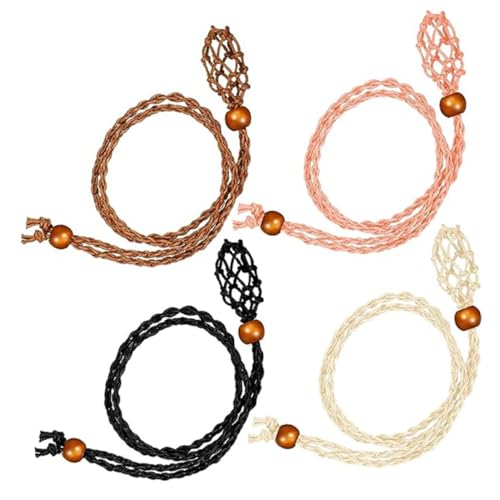 COHEALI 4 Stück Ersatz-Kettenseil armbandständer armband halter schmuckherstellung Kristallhalter Armband-Halter Schnüre für DIY Halskette Halskettenhalter aus Kristall Baumwollseil von COHEALI