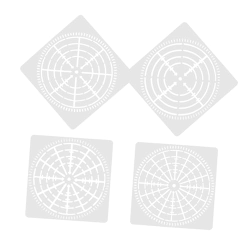COHEALI 4 Stück Spinnennetz Vorlage Zarte Mandala Punkt Vorlagen Dekorative Mandala Punkt Vorlagen Schablonen Bastelbedarf Tägliches Mandala Punkt Vorlagen Zubehör DIY Zubehör von COHEALI