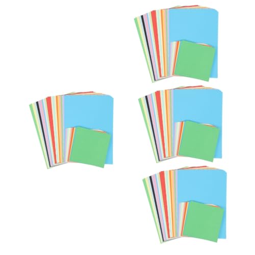 COHEALI 480 Blatt farbiger Karton Origamipapier für Kinder Bastelfaltpapier Papier falten basteln für kinder bastelmaterial für kinder druckerpapier zartes Bastelpapier dickeres Faltpapier von COHEALI