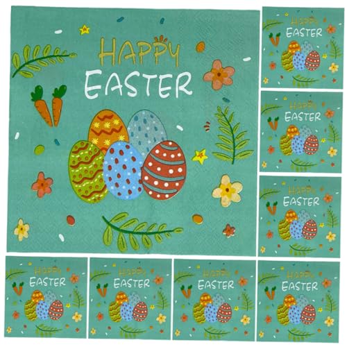 COHEALI 5 Packungen Hasenserviette Bankette Servietten Ostern Servietten Abendessenservietten Ostern Seidenpapier Zarte Servietten Party-papierservietten Osterpapier Osterdeko Zellstoff von COHEALI