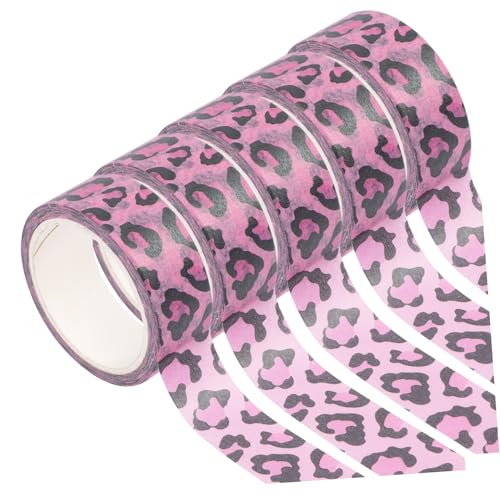 COHEALI 5 Rollen Papierklebeband Papierabdeckband Klebeband Stempelbänder Polsterband Partybänder Papieraufkleber DIY Scrapbook Bänder Washi Tapes Verpackungsbänder von COHEALI