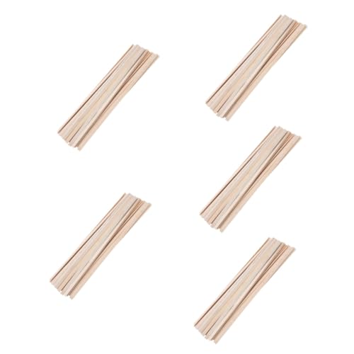 COHEALI 5 Sätze Chip Material Stäbchen Bastelstäbchen Basteln Dekore DIY Stäbchen Bastelstäbchen DIY Bastelstäbchen Basteln Beige 50 Stück * 5 von COHEALI