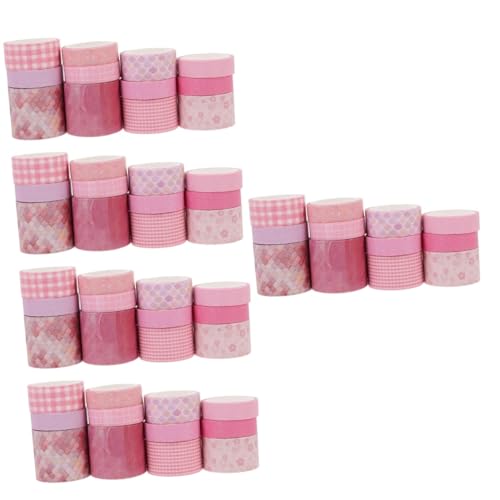 COHEALI 5 Sätze Washi Tape Set Handgefertigte Aufkleber Handkonto Klebeband Glitzerndes Washi Tape Farbige Aufkleber DIY Sammelalbum Scrapbooking Washi Tape 12 Rollen * 5 von COHEALI