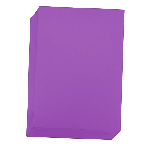 COHEALI 50 Blatt Papier Für Grußkarten Skizzenpapier Farbiger Karton Marker-malpapier Kunstmalpapier Kartonpapier Farbiges Papier Farbkarton Bastelkarton Kartenpapier Papierstau Violett von COHEALI