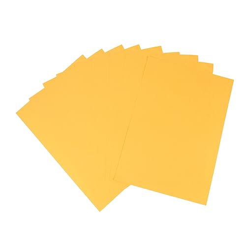 COHEALI 50 Stück Bastelpapier kreativpapier Handmade paper Creative paper Glitzerkarton Glitzerpapier basteln metallisches Papier dekorative Karte kreatives Perlglanzpapier Yellow von COHEALI