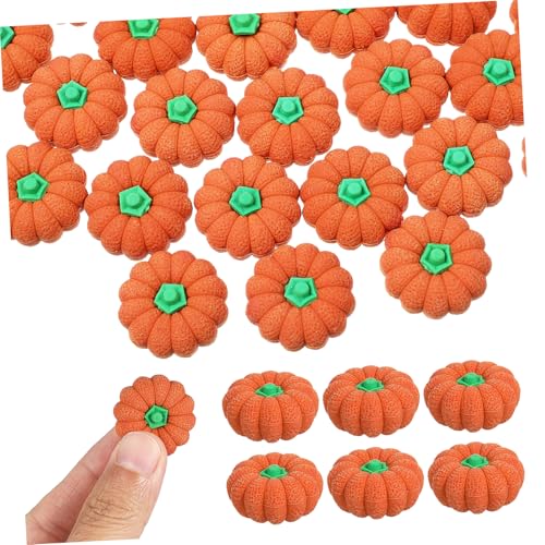 COHEALI 50 Stück Kürbis Radiergummi 3d-kürbis-radiergummi Mini-halloween-radiergummis Mini-kürbis-radierer Thanksgiving-radiergummis Halloween-mini-radiergummi Mini-radierer Orange von COHEALI