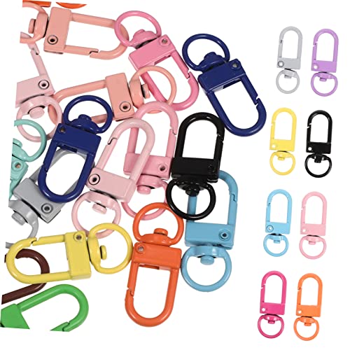 COHEALI 50 Stück Schnalle mit 8 Zeichen Schlüsselbundclip mit Federverschluss Klauenkarabinerhaken carabiner hook rucksack zubehör dekorative Karabiner-Drehverschlüsse Taschenkettenclips von COHEALI