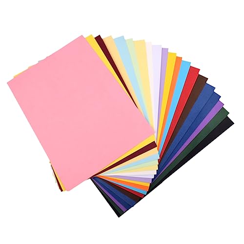 COHEALI 50 Stück Zeichenpapier für Kinder Kartonpapier Kinder farbiges Papier A4-Karton Papier für Schulprojekte Kopierpapier Bastelpapier bunter Karton Studentisches Malpapier von COHEALI