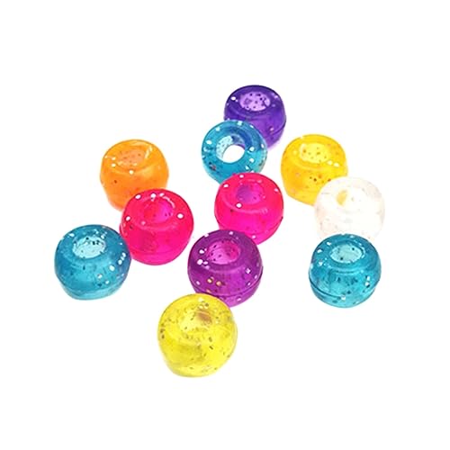 COHEALI 500 Stück Perle DIY Handwerk DIY-Puzzle-Perle Make-up-Perlen farbige Perlen Erdfarbene Perlen kunststoffperlen handmade schmuck DIY-Perlen Perle selber machen Colorful von COHEALI