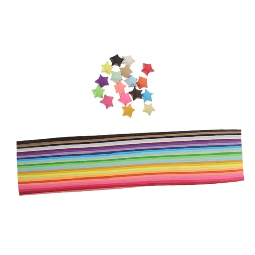 COHEALI 540 Stk Wunschflasche Origami Origami-Sterne-Papier Origami-Papierstreifen Origami-Faltpapier bastelkasten buntpapier Sternfaltpapier Papierstreifen zum Sternfalten Colorful von COHEALI