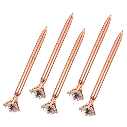 COHEALI 5St Diamant-Kugelschreiber Bling-Stift mit Strasssteinen Kugelschreiber mit Strass Schreibstift mit Glitzersteinen Stift mit Strassverzierung Preisverleihung Wohnaccessoires Metall von COHEALI