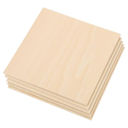 COHEALI 5st Planke Zeichen Mini-board Hartholz Auf Maß Geschnitten Sperrholzplatte 2x2 Holz Bretter Marine-sperrholz Basteln Holzbrett Diy Liefert Leere Holzscheiben Light Brown Hölzern von COHEALI