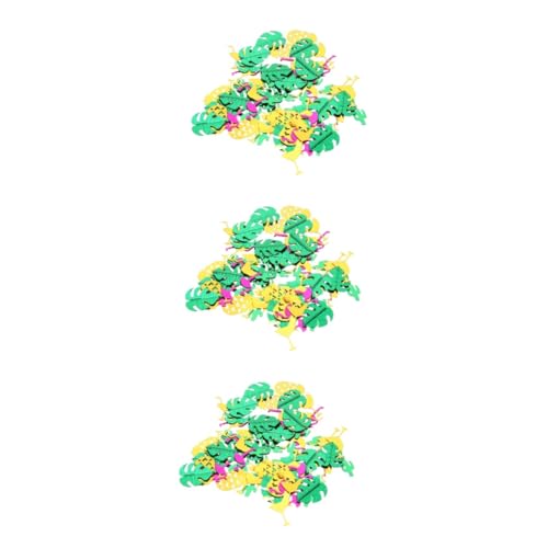 COHEALI 6 Packungen Schildkrötenblatt-konfetti Cupcake-Dekoration Hawaiianisches Tischkonfetti Sommerdeko Tischstreuer Dekoration Party Dekoratives Konfetti Glitzer Tischkonfetti Papier von COHEALI