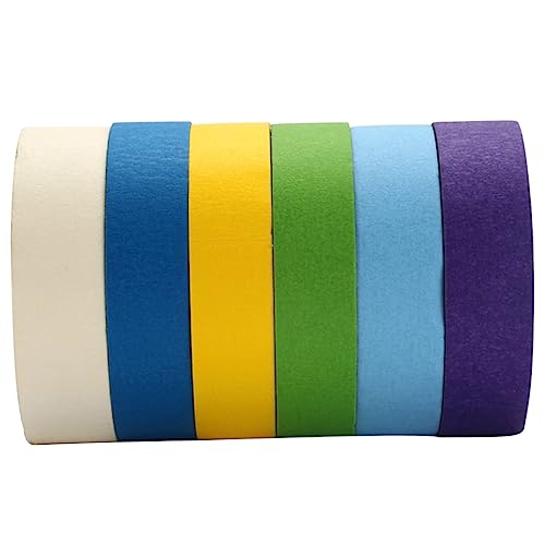 COHEALI 6 Rollen Klebeband farbiges Malerband Briefpapierbänder farbiges Abdeckband selbstklebende DIY-Klebebänder washi-tape washi+-+tape Geschenkverpackungsband dekorative Klebebänder von COHEALI