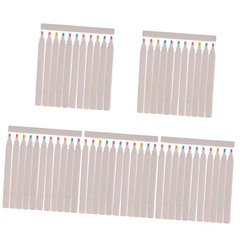 COHEALI 60 Stk Textmarker multifunktionaler Markierstift Bunte Stifte schreibutensilien schreibkladde marked Highlighter-Pinsel eine Armatur Scrapbook-Marker Kompakter Markierstift Plastik von COHEALI