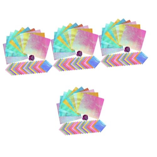 COHEALI 600 Stk Perlenlaserpapier Buntes Origami-papier Bastelpapier Scrapbook-origami-papier Traditionelles Origami-papier Diy-material Bastelfaltpapier Papier Falten Pastell Colorful von COHEALI