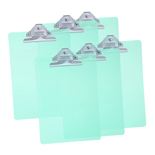 COHEALI 6St A4-Klemmbrett büromaterial office supplies Smooth surface clipboard Portable clipboard schulmaterial A4 Umschläge Memo-Klemmbretter briefumschläge Papier-Klemmbrett Green von COHEALI