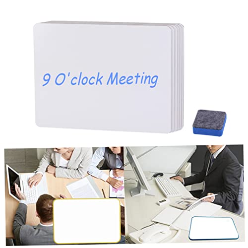 COHEALI 6St Whiteboard-Nachrichtentafel Mini-Whiteboard Whiteboard mit Radiergummi doppelseitiges Whiteboard Lapboard trocken abwischbar mini whiteboard Whiteboard-Set Bambus von COHEALI