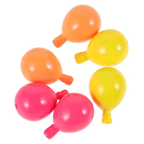 COHEALI 6st Ballonperlen Perlen Zur Schmuckherstellung Schmuck Handwerk Perlen Ohrring Charme Basteln Sie Lose Anhänger Schmuck Machen Charme Perlen-anhänger-charme Abstandsperle Acryl von COHEALI