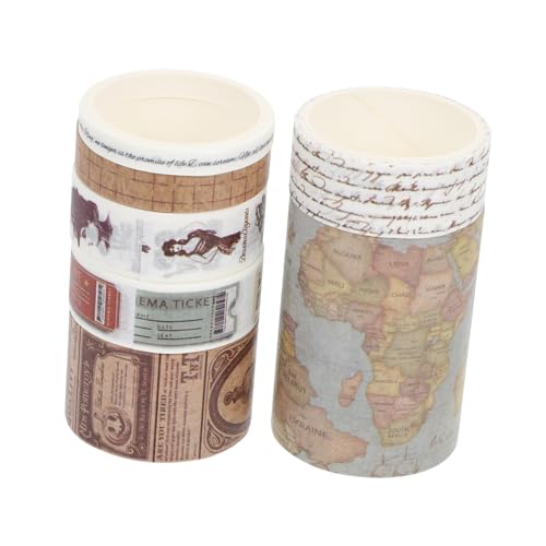 COHEALI 7 Rollen Washi-tape Süßes Washi Tape Breit Dekorative Papierbänder Vintage Scrapbooking-aufkleber Dekorative Klebebänder Selber Machen Journaling Junk Japanisches Papier von COHEALI