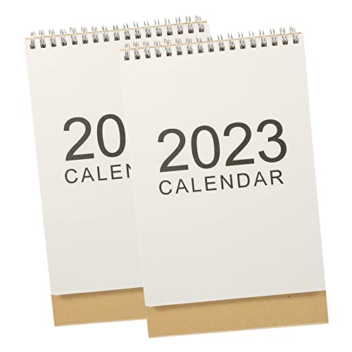 COHEALI 8 Stk 2023 Tischstehender Tischkalender Zum Aufstellen Desktop-staffelei 2023 Schreibtisch Tischplaner 2023 Tischkalender 2022-2023 Monatlich Weiß Papier von COHEALI