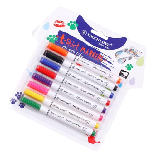 COHEALI 8 Stk Markierungsstift kleidung markieren graffiti stift textilfarben grafitti stift fabric marker lichtechter Markierstift Stoffmarkierstift selber machen DIY-Graffiti-Stift von COHEALI