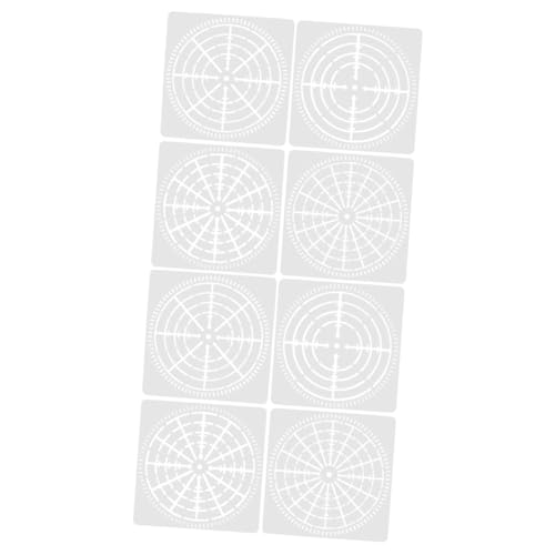 COHEALI 8 Stück Spinnennetz Vorlage Mandala Punkt Schablonen Wiederverwendbare Schablonen DIY Zubehör Zarte Schablonen DIY Schablonen DIY Mandala Punkt Vorlagen Dekorative Mandala von COHEALI