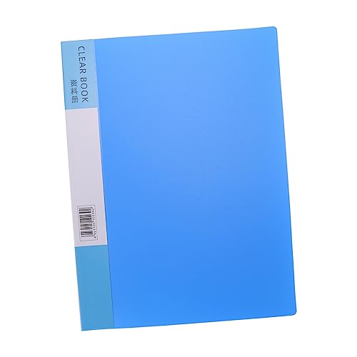 COHEALI A4 Ordner A4-dokument Dokumentenumschlagordner Tragbare Papiermappe Materialorganisator Dokumentieren Zertifikatsordner Innere Transparente Mappe Dateischutzordner Pvc Blue von COHEALI