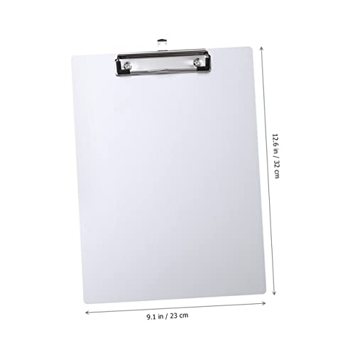 COHEALI A4-ordnerhalter Medizinische Zwischenablage Klemmbretter 8. 5x11 Mit Stauraum Klemmbrett Aus Aluminium Klemmbrett Mit Speicher Faltbares Klemmbrett Schreibtischbrett Tafel Silver von COHEALI