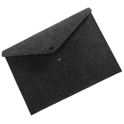 COHEALI Aktenordner aus Filz Aktentasche im Letter-Format Dokumenten-Tragetasche felt file folders Organisator aus Papier Dark Grey von COHEALI