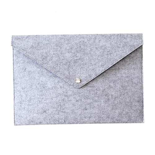 COHEALI Aktentasche im Letter-Format felt file folders Filzmappe für Schule Aktentasche, Business-Organizer Organisator aus Papier Dokumenten-Tragetasche Aktenordner aus Filz Light Grey von COHEALI