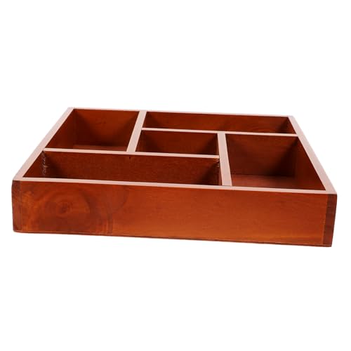 COHEALI Aus Holz Mit Mehreren Fächern Schminktisch Schubladenregal Kommode Schubladenschrank Schreibtischorganizer Make-up-schreibtisch-organizer Schubladenteiler Hölzern von COHEALI