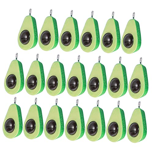 COHEALI 20 Stück Avocado-s-Charm Schmuckanhänger Zur Herstellung Von Schmuck Avocado- Basteln von COHEALI