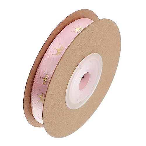 COHEALI Band Stickerei Spitzenbesatz Haarseil Material Verpackungsstreifen DIY Haarnadelversorgung DIY Kopfschmuck Zubehör Haarspange Herstellungsmaterial Polyester Rosa von COHEALI