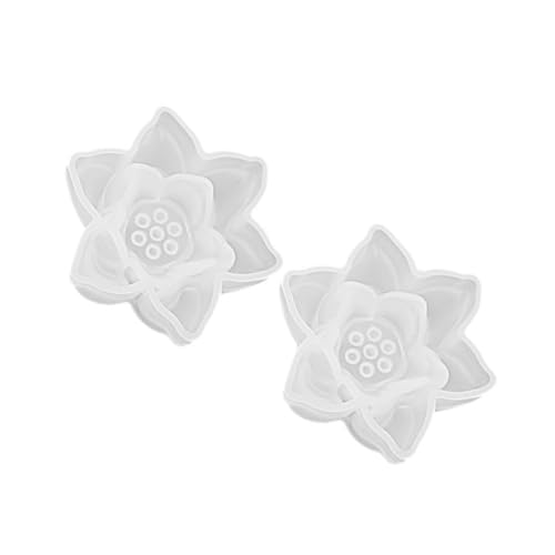 COHEALI Blumenform Aus Silikon Diy Schmuckguss Diy Seifenform Lotus Schimmel Molde De Para Resina Schmuckform Pflanzlicher Schimmel Diy-form Kerzenform Lotus Diy Form Transparent Kieselgel von COHEALI