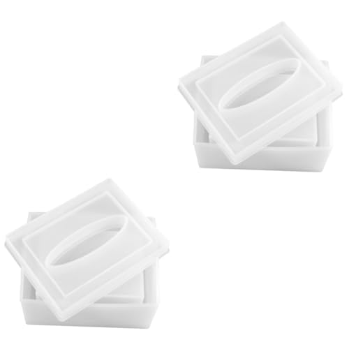 COHEALI Box Mit 2 Sätzen Form für Papierschachteln DIY Taschentuchbox-Form Silikonform für Taschentuchbox Halter Formen für silikonform selber machen Gießform für Gewebebehälter Kieselgel von COHEALI