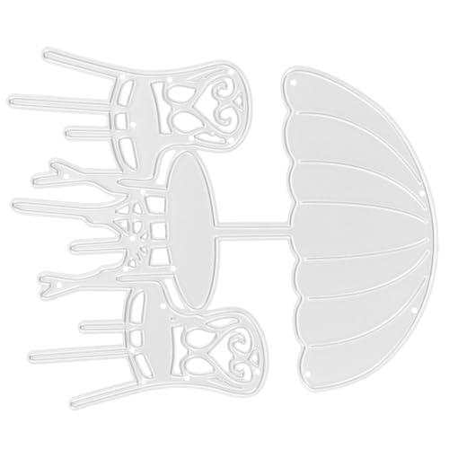 COHEALI DIY Metall Kohlenstoffstahl Messerform Papierkunst Prägung Ätzen Schneiden Messerform Regenschirmschnitt Schablonen Stanzformen Dekor Scrapbooking von COHEALI