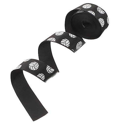 COHEALI Kasten Kuchen verzieren Geschenkschleifband Volleyballband für Haarschleifen Geschenkband Haarbänder seidenband ribbon festivalbänder Geschenkbänder DIY Bastelband Polyester Black von COHEALI