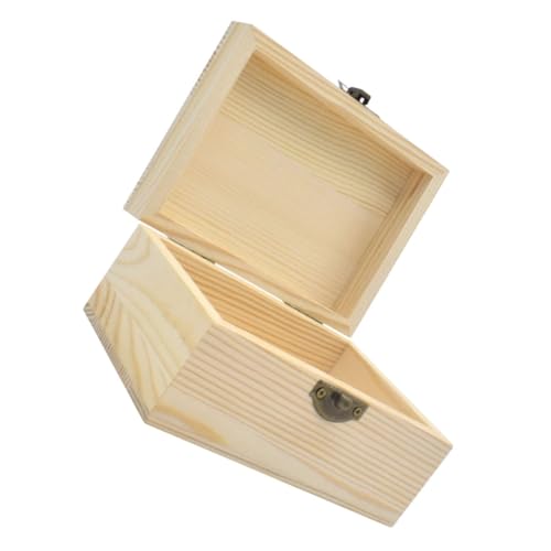 COHEALI Kasten aus Holz Schmuck-Schatz-Organizer storage boxes aufbwahrungs-box aufbewarboxen bastel box Geschenkboxen für Hochzeiten Holzkisten zum Basteln hölzern von COHEALI