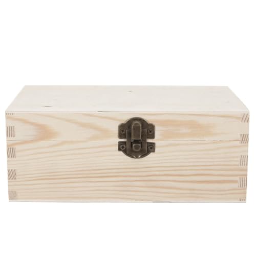 COHEALI Kasten aus Holz storage boxes aufbwahrungs-box schmuck kästchen Holzbox Schmuck-Schatz-Organizer Geschenkbox für Brautjungfern Geschenkboxen für Hochzeiten hölzern von COHEALI