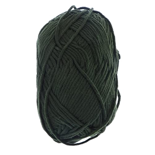 COHEALI Milch-Baumwoll-Garn Strickgarnkegel Baumwolle gestrickt klobige Wolle handgewebtes Garn aus Baumwollgarn Scarf Hand Knitting Baumwollgarn zum Stricken Strickzubehör Green von COHEALI