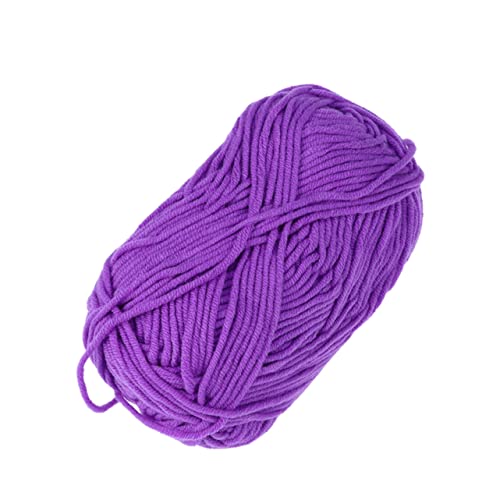 COHEALI Milch-Baumwoll-Garn Strickset voluminöses Garn Strickgarnkegel Garn aus Babywolle Dickes Garn Seide Scarf Baumwollgarn zum Häkeln Strickzubehör Baumwollgarn zum Stricken Violett von COHEALI