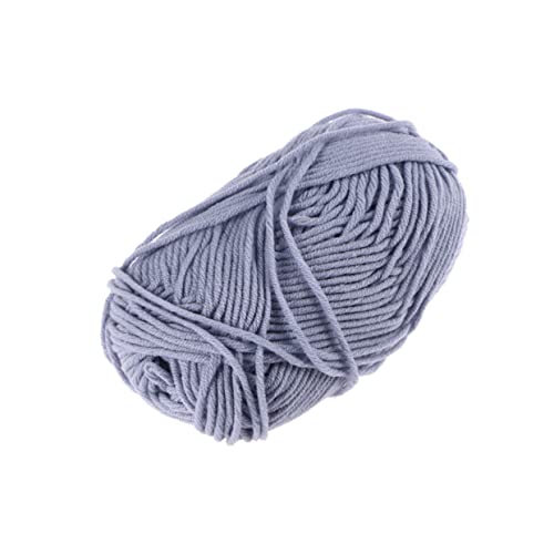 COHEALI Milch-Baumwoll-Garn handgewebtes Garn weiches Garn zum Häkeln Wolle Baumwollgarn für super Dickes Garn Scarf Hand Knitting Strickzubehör Baumwollgarn zum Stricken Light Grey von COHEALI