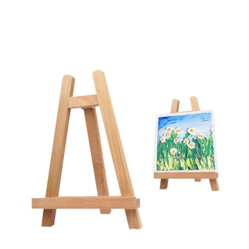 COHEALI Mini-Stativ Staffelei tripod stative Mini-Easel bilderständer eine staffelei Malerei-Easel Schreibtischstativ tragbares Stativ Fotostativ Staffelei Mini-Staffelei aus Holz Bambus von COHEALI