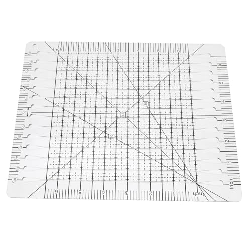 COHEALI Patchwork-Schneidelineal Quilt-Werkzeuge Lineale zum Schneiden von Kleidung Lineal für Nähmaschinen Stoff schneidlineal messwerkzeug DIY-Patchwork-Tool klares Nählineal Plastik von COHEALI