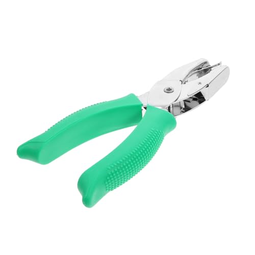 COHEALI Pentagramm-Lochstanze id Locher Handstanzformen Einzellocher Visitenkartenlocher Handlocher geformter Locher Gürtellocher für Leder Pentagramm Locher Stempelhalter Plastik Green von COHEALI