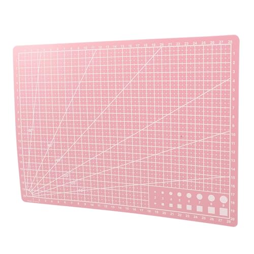 COHEALI Rücken schneiden Quilt-Schneidematten selbstschneidende Matte kunststoffmatte papierbasteln Rotationsschneidematte professionelle Gravurplatten doppelseitige Schneidematten Rosa von COHEALI